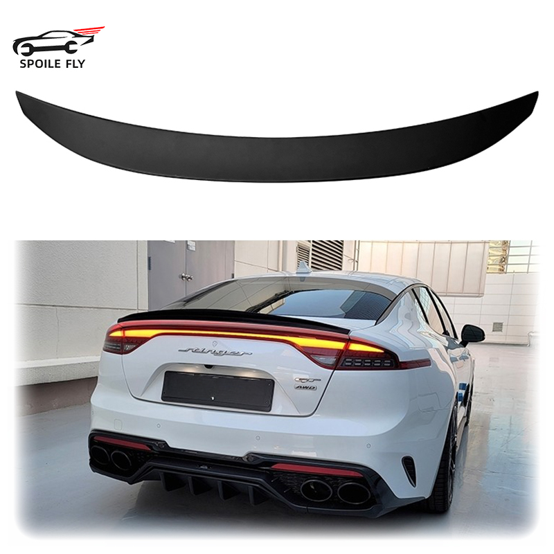 起亜スティンガー 2018 2019 2020 2021 2022 2023 高品質 ABS スポイラー車のリアウイング光沢のある黒のボディまたはカーボンファイバーキット