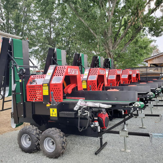 Hydraulic Wood Splitter Firewood Processor Machine Diesel Log Cutting Equipment For High Volume Forestry Fuel Production Sites