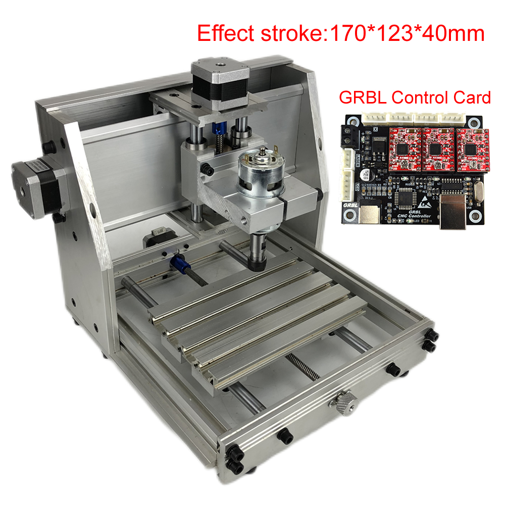 アルミミニ CNC フレームキット T8 ネジ 775 スピンドルモーター ER11 コレットチャック DIY CNC 彫刻機ストローク XYZ 170x120x40mm
