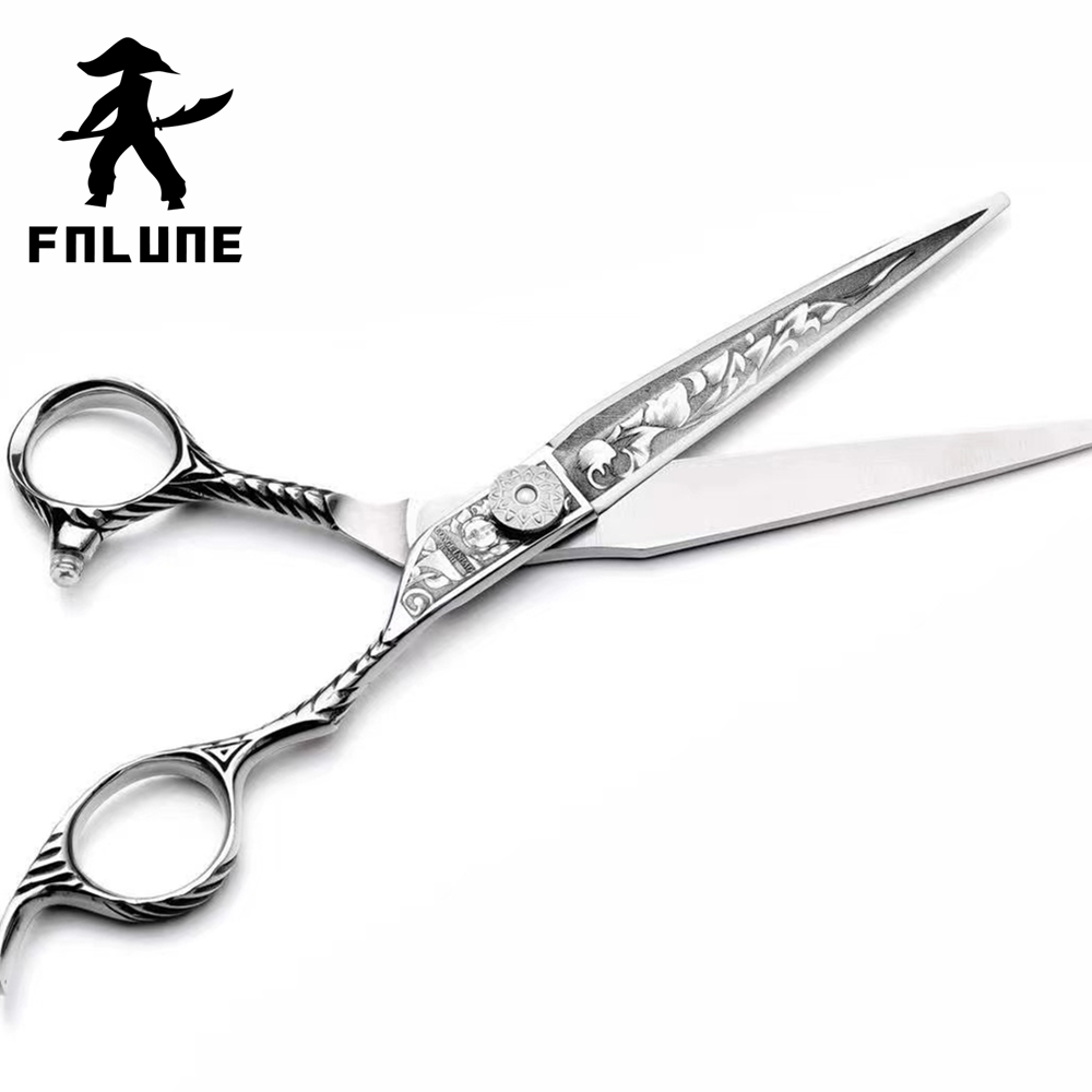 FnLune タングステン鋼プロのヘアサロンはさみカット理髪アクセサリー散髪間伐はさみ理髪ツールはさみ