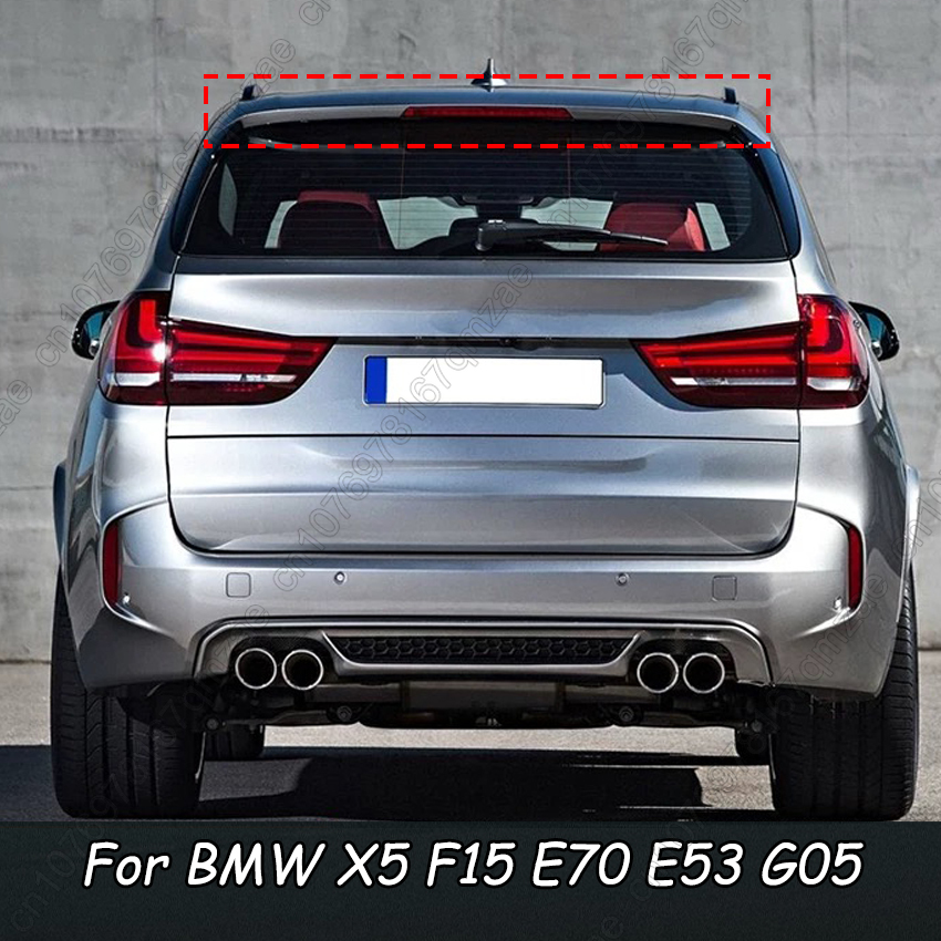 マクストンスタイルリアルーフリップスポイラーウイング BMW X5 F15 E70 E53 車の尾翼装飾ストリップカースタイリングユニバーサルチューニング