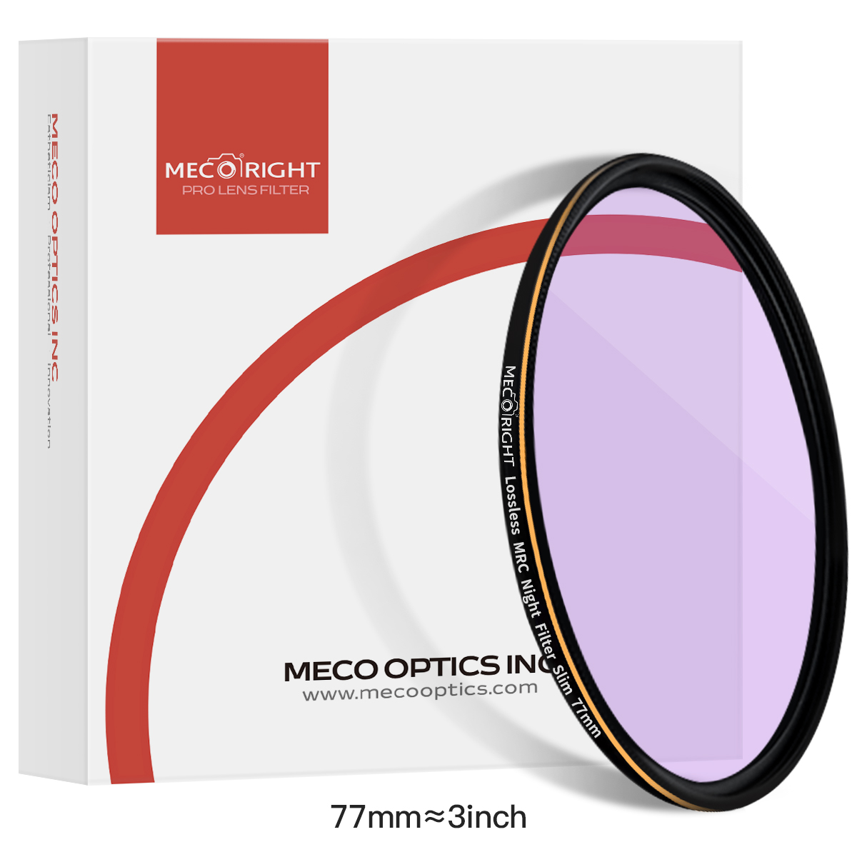 Mecoright クリアナチュラルナイトフィルター光害削減スタースカイ UV キヤノンソニーニコンカメラレンズ 43 58 67 77 82 95 ミリメートル