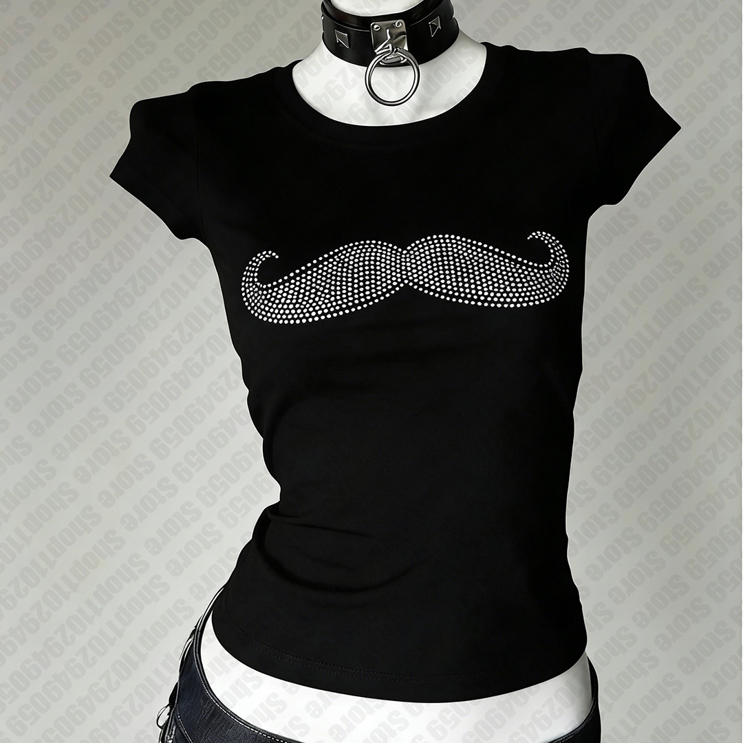 Trashy Y2k トップベビー Tシャツ Y2k トップス Tシャツ Tシャツ女性用女性服 Kpop かわいい女性の Tシャツ 90 年代服ヴィンテージゴス