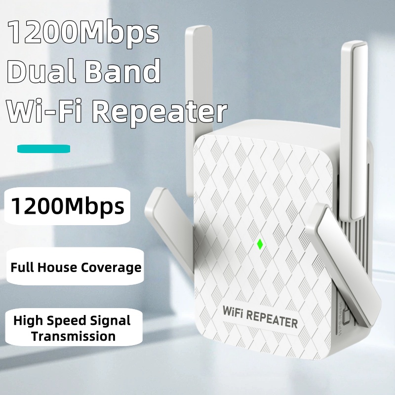 1200Mbps 5Ghz WiFi リピーター デュアルバンド WiFi エクステンダー アンプ 2.4G