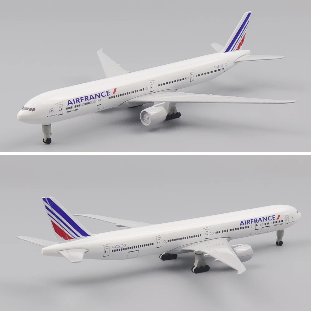 20 センチメートル B777 航空機ダイキャスト 777 エールフランス旅客機モデルシミュレーション合金のおもちゃや装飾品工芸品ギフトグッズ