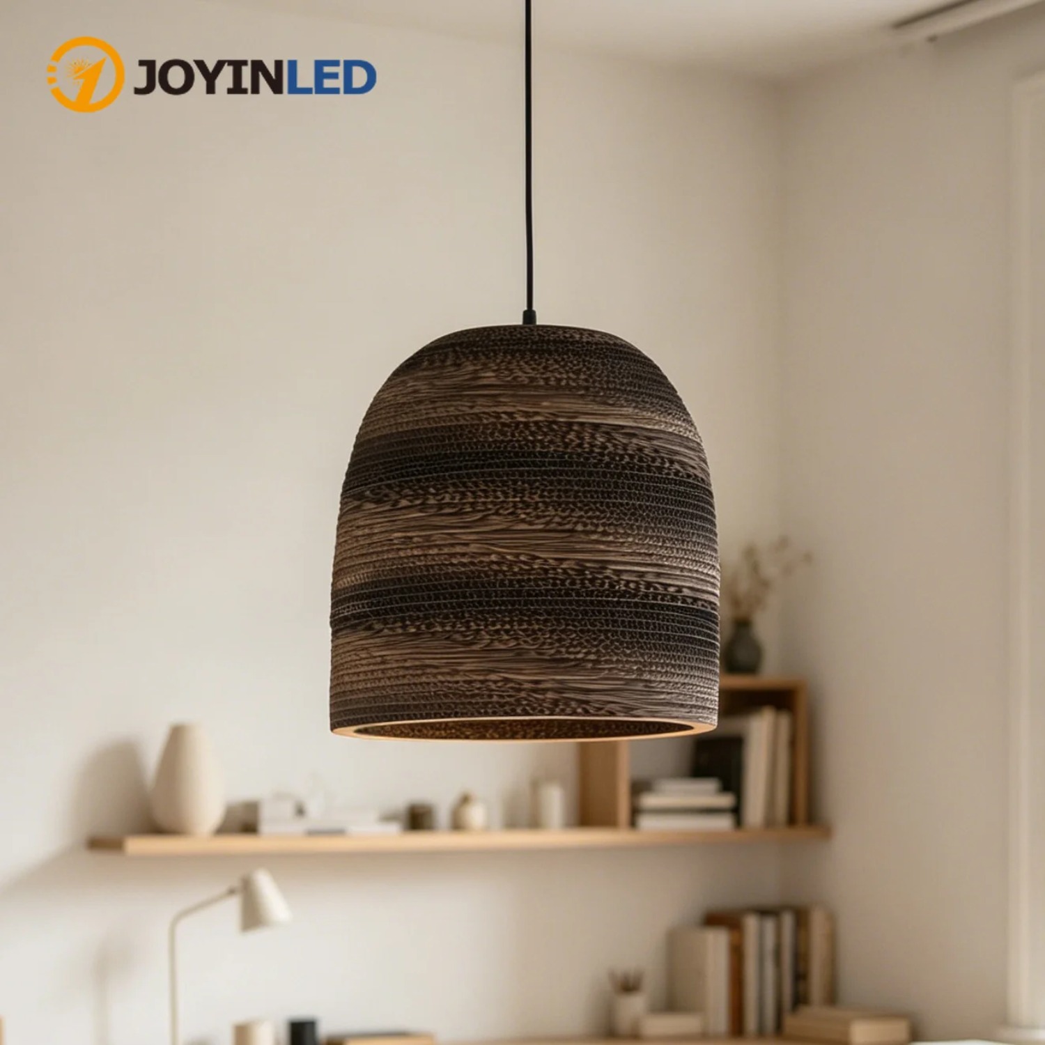JOYINLED ヴィンテージシャンデリア田舎ハニカムペンダントライト波形ランプシェードホームバー装飾ランタンインテリア照明