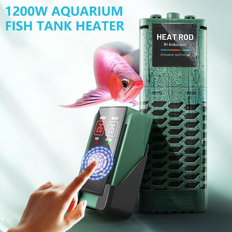 1200 ワット水族館の水槽ヒーター LED 温度表示調節可能な水加熱ロッド一定の自動温度