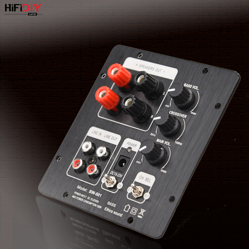 HIFIDIY ライブスピーカー 2.1 サブウーファースピーカーアンプボード TPA3118 オーディオ 30 ワット * 2 60 ワットサブアンプと独立した 2.0 出力