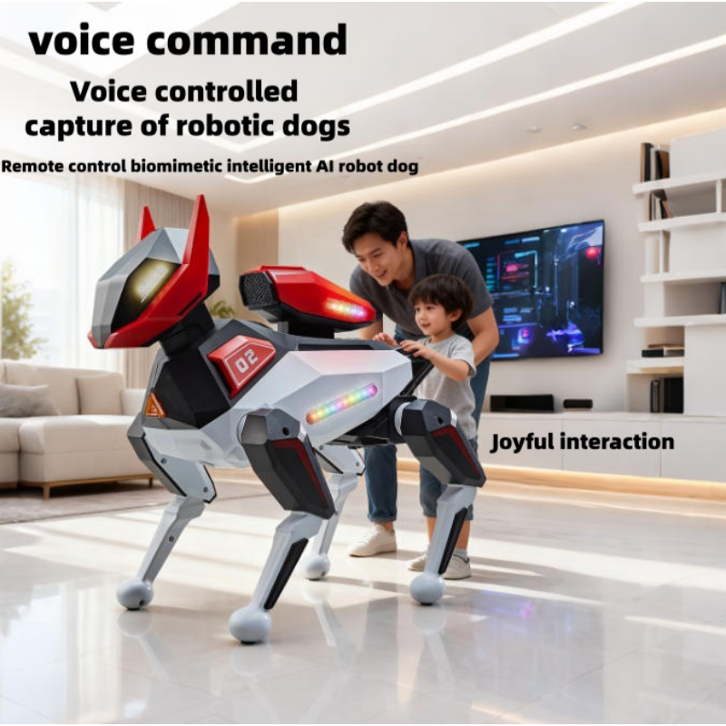 AI シミュレーション ロボット犬 インテリジェント マシン犬 音声コマンド APP 制御プログラミング インタラクティブ アクロバットを実行する ロボット犬