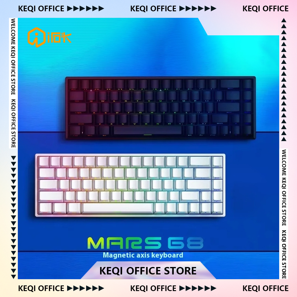 IROK Mars68 PRO 磁気スイッチメカニカルキーボードホットスワップ RGB 長いバッテリー寿命カスタムゲームキーボード PC アクセサリーギフト