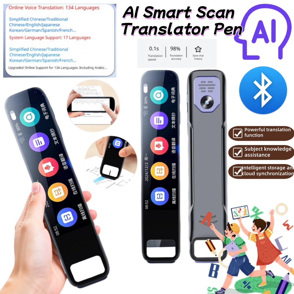 ChatGPT 統合を備えた 150 AI スマート ペン 内蔵の ChatGPT 統合により質問をスキャンし、AI が生成した即時回答を受け取ります
