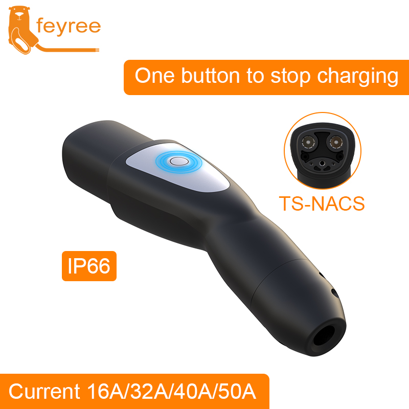 Feyree TS-NACS ソケット電気自動車充電器 EV 充電器テスラプラグ 16A 32A 40A 50A 現在の電気自動車側モデル 3 X Y S