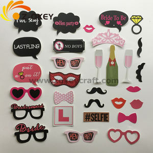 DIY Photo Booth Prop Kit for Bachelorette Parties, Graduation, Weddings, Valentine's Day, Anniversaries, and Lipstick Parties—Accessories and Costumes