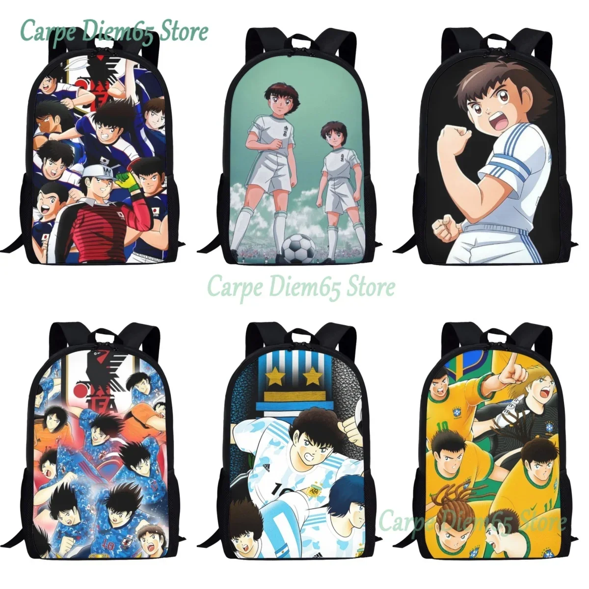 日本のキャプテン翼ランドセル子供リュック小学生ブックバッグカジュアルショルダーバッグ大容量
