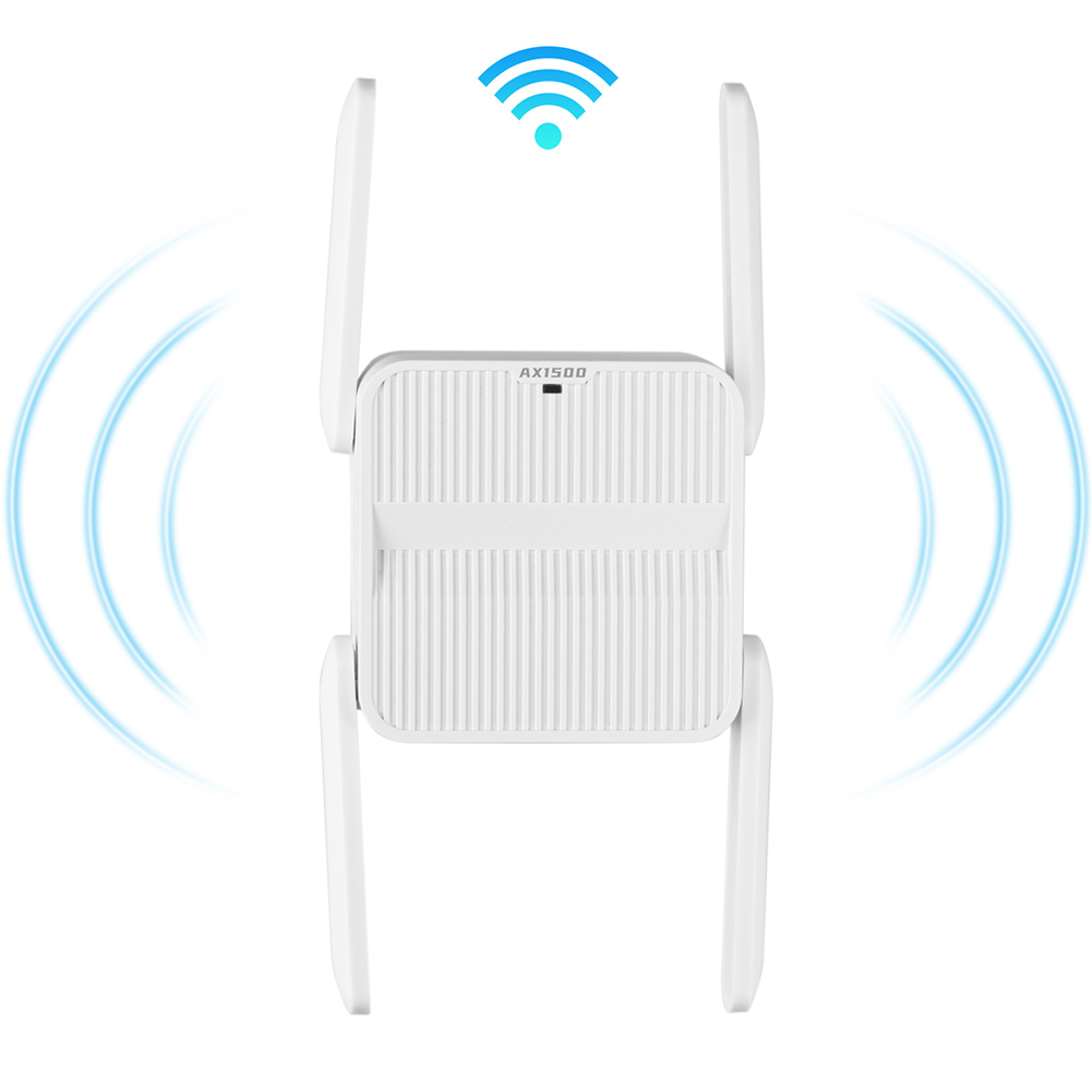 WiFi 6 リピーターエクステンダー 1500Mbps WiFi エクステンダー信号ブースター 4*2dbi アンテナ WiFi 6 レンジエクステンダー長距離ネットワーク簡単セット