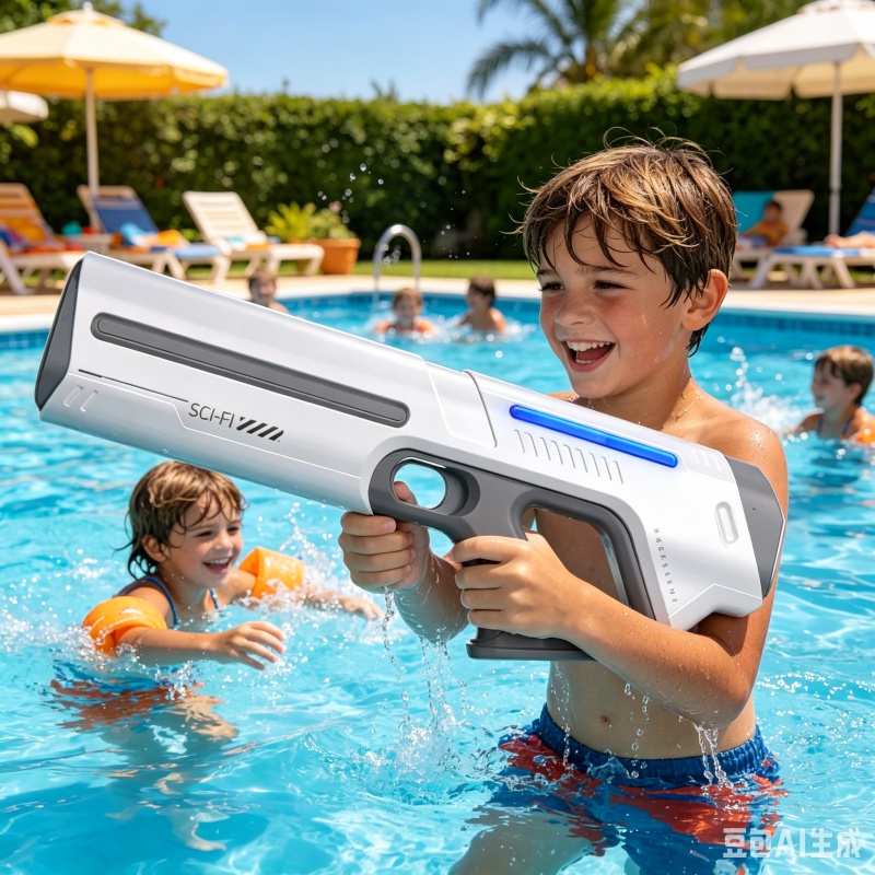 電動水鉄砲のおもちゃ子供のための強力な連続撮影ウォーターブラスター夏の屋外ビーチプール子供ゲームおもちゃギフト