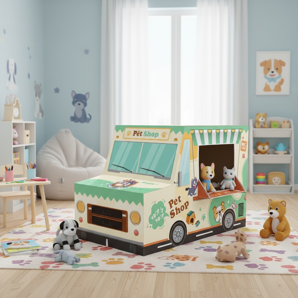 子供用の楽しいおもちゃの城、グリーンペットカーデザイン、ポータブル屋外プレイテント、ごっこ遊びおもちゃの家、楽しいパーティーおもちゃテント、男の子と女の子への素晴らしいホリデーギフト、クリスマスとハロウィーンギフト、アクセサリー