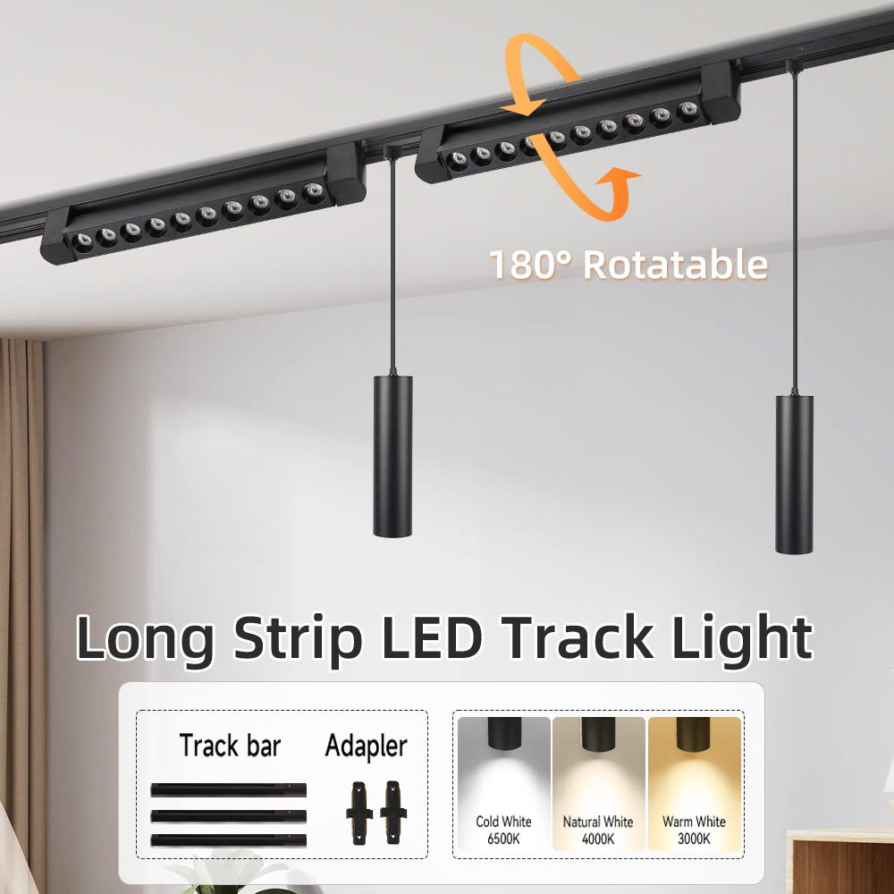 Led トラックライトペンダントライト 110V 220V フルセットレールスポットライトハンギングランプ照明キッチンリビングルーム寝室