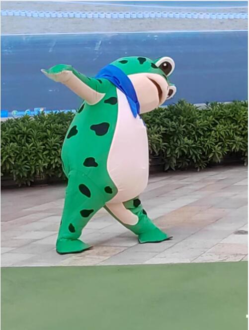 New Adult Halloween Christmas Frog Mascotte Fancy Dress Cartoon Mascot Costume Plush Fancy Dress Mascot Costume