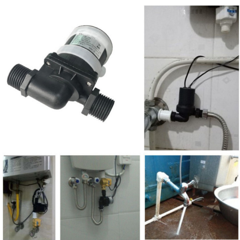 DC 12V 24V 多機能ブラシレスウォーターポンプ IP68 1/2 "DN15 - 温風給湯器シャワー用ブースター循環ポンプ