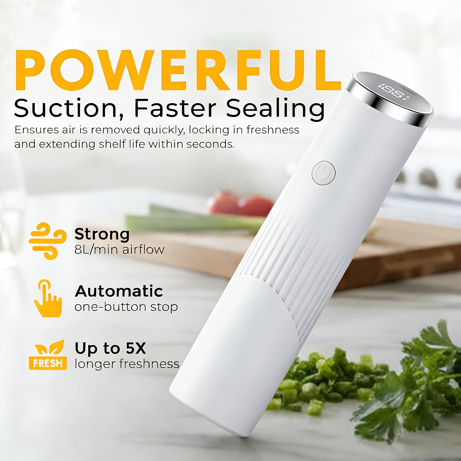 エア真空シーラーポンプ USB 充電式自動食品シールポンプ 16 個の再利用可能なバッグ付き食品ハンドヘルドフードシーラーポンプ