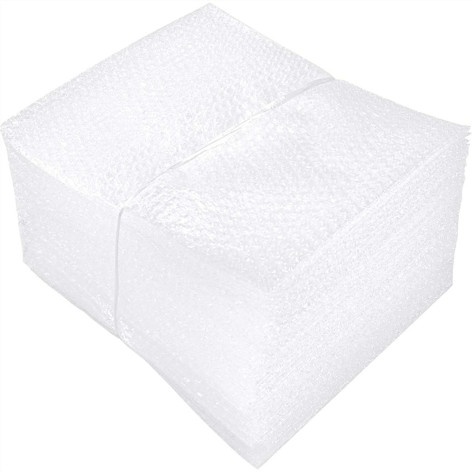 50枚入り 12x12インチ バブルポーチラップ、透明二重壁クッションバッグ（梱包、発送、保管、引越し用）