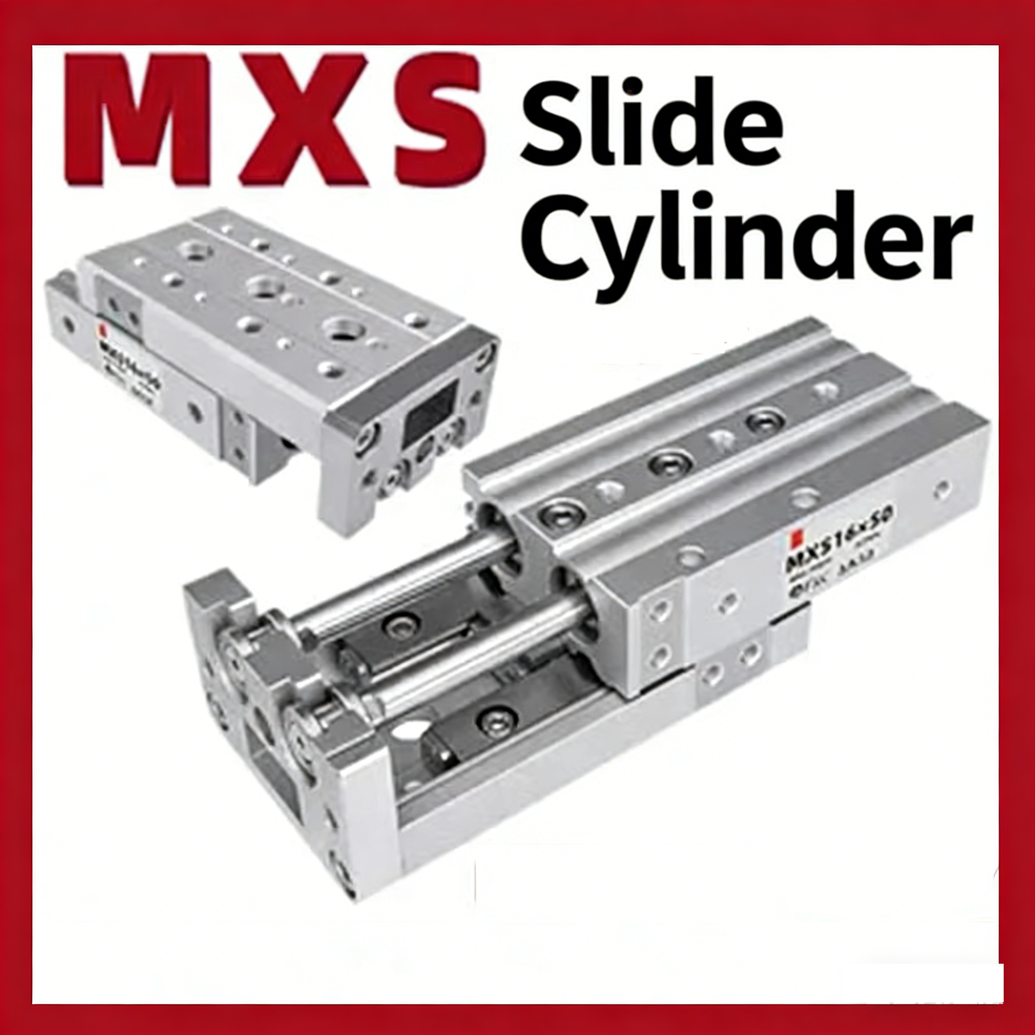 エアスライドテーブル エアシリンダ MXS6 MXS8 MXS12 MXS16 MXS20 MXS25 レールスライドエアシリンダ