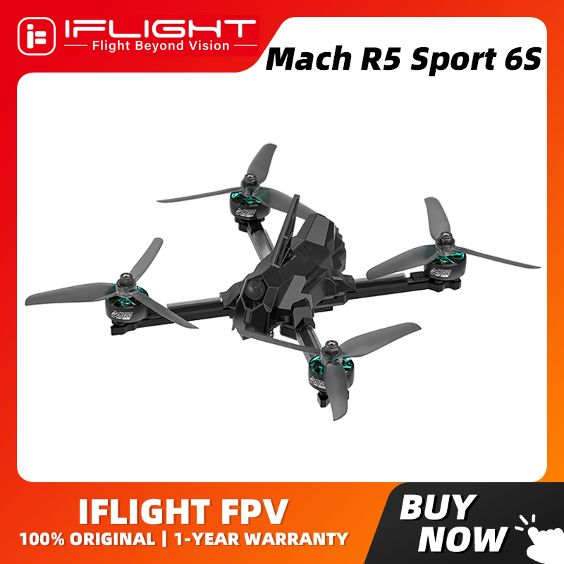 iFlight Mach R5 スポーツ アナログ 6s FPV レース キャノピー ドローン BNF BLITZ Mini F7 E55R スタック/Borg Race 5.8G 600mW VTX for FPV