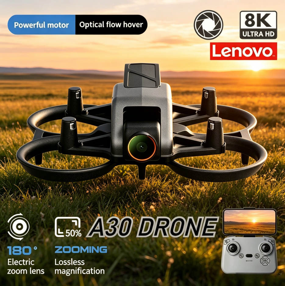 レノボ A30 プロレーシングドローンフルサラウンド保護ガードレール 4K HD カメラ折りたたみ式 RC クアッドコプター航空写真