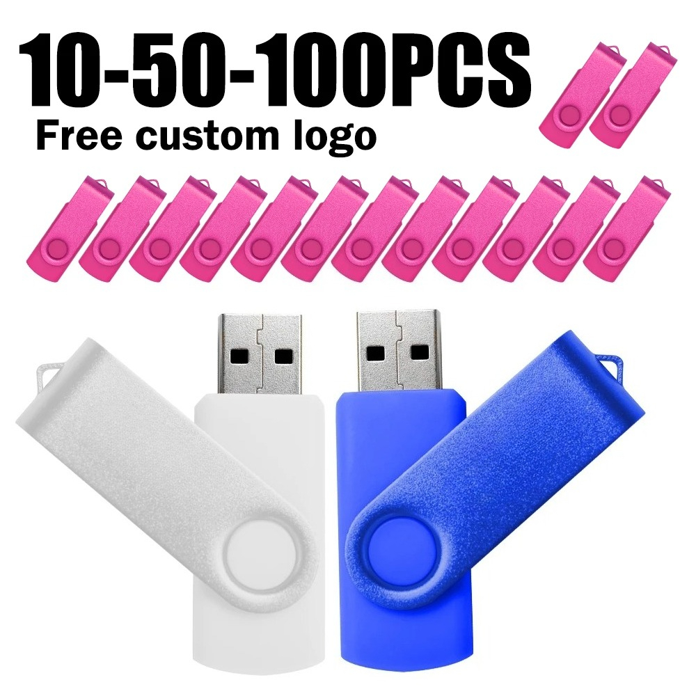 10/50/100 個ロット 2.0 USB フラッシュドライブフラッシュメモリカード 32 ギガバイトのペンドライブ 64 ギガバイトの USB スティック 4 ギガバイト 8 ギガバイト 16 ギガバイトのメモリスティック U ディスク無料ロゴ