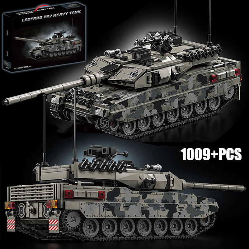 軍事 WW2 MOC ヒョウ 2A7 陸軍主力戦車兵士ビルディングブロックレンガ M1 T90M タンクセット子供男の子ギフト用