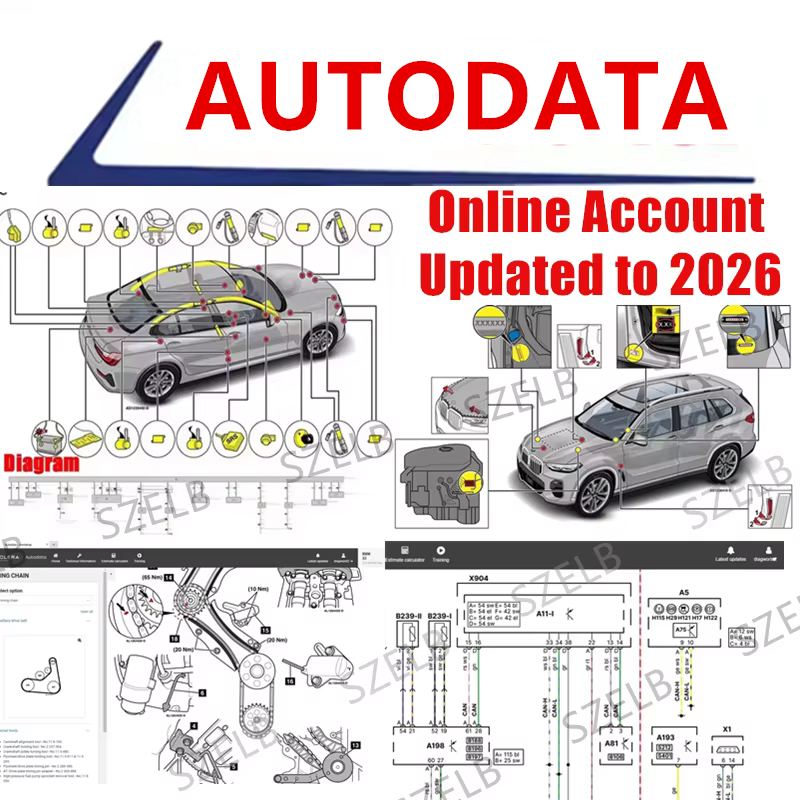 2026 年最新の Autodata Online Alldata US EU アカウント ソフトウェア 高速かつ安定 2026 年に更新 モバイル/PC ログインをサポート