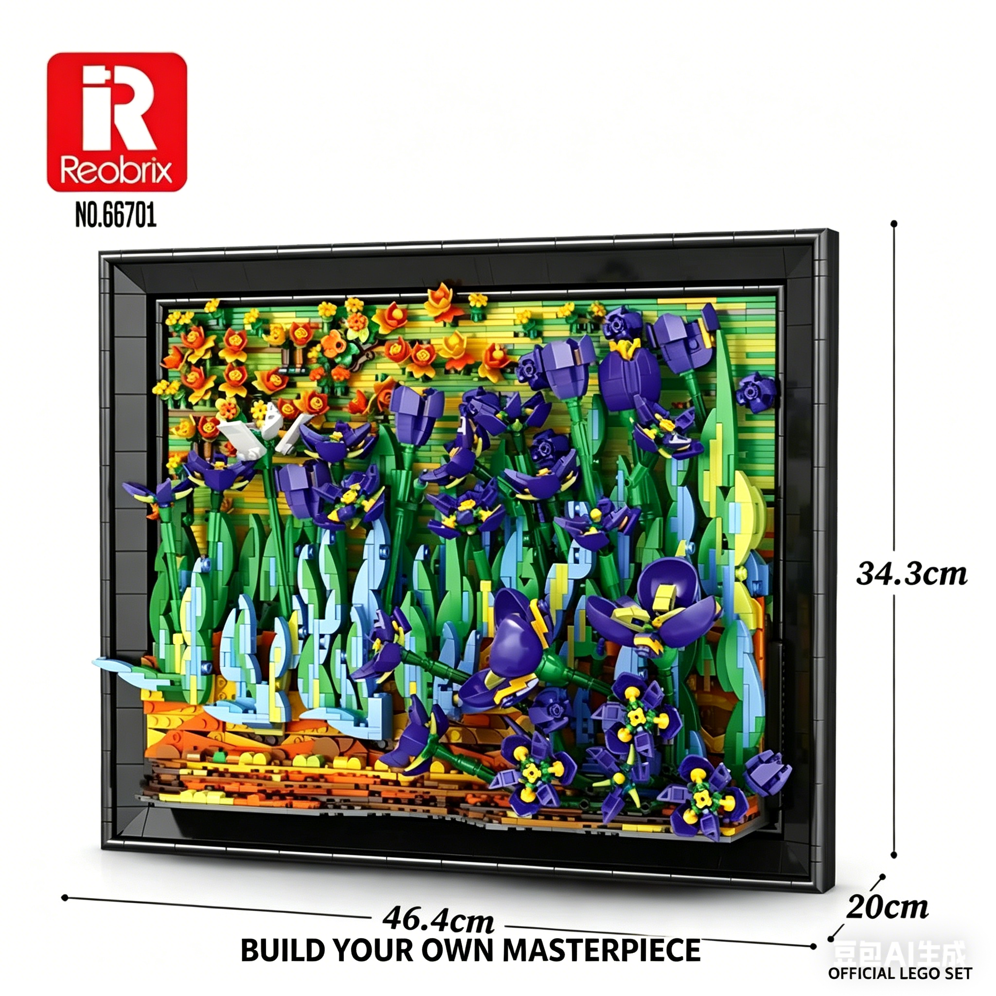 3480 個アイリスフラワービルディングブロック 3D 立体花クラスターモデルデスクトップ飾り壁掛け大人のホリデーギフトおもちゃ