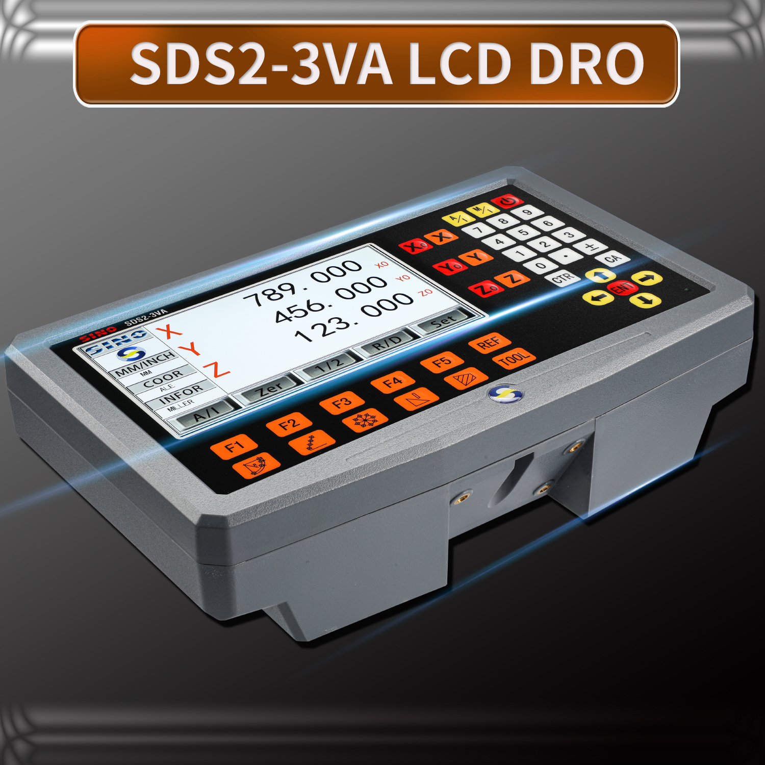 フライス加工機用のハイエンド 3 軸 LCD DRO セットデジタル読み出しディスプレイ