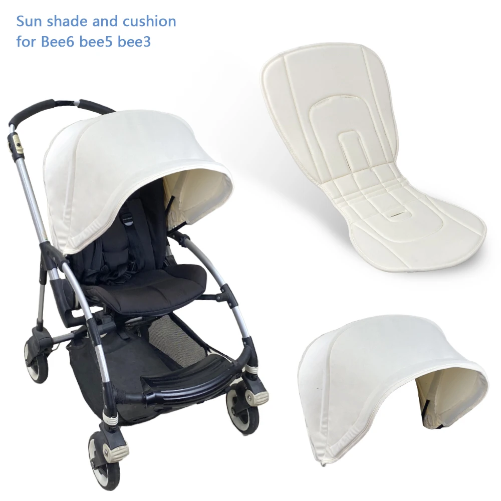 ベビーカーサンシェードオーニングキャノピーとシートクッションバガブー Bee6 Bee5 Bee3 用 UV プルーフベビーカーカバーベビーカーアクセサリー