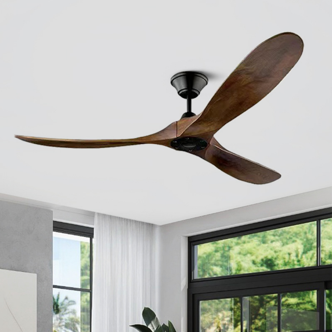 85-265V Solid Wood Bland 52 60 Inch Ceiling Fans with LED DC Motor Remote Control Ventiladores Para Casa 산업용 선풍기 Free Shipping