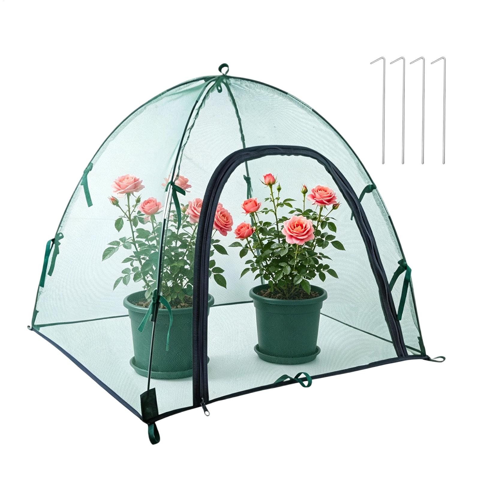 植物温室メッシュカバー折りたたみポップアップ温室植物テント柔軟な多機能植物テント屋内屋外用