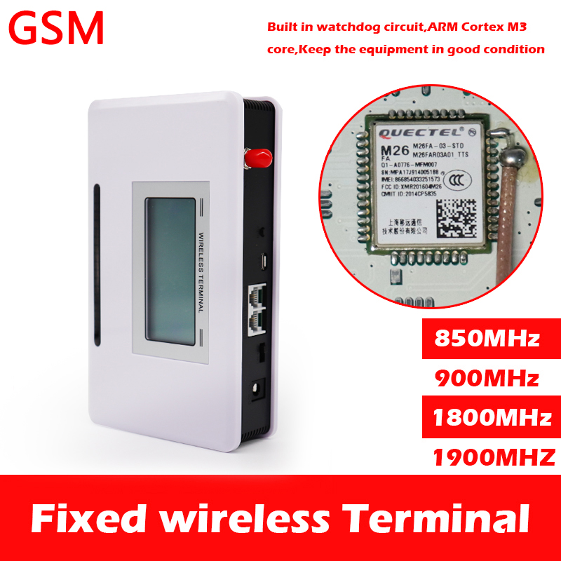 GSM Fixed Wireless Terminal Docking Alarm System Programmable Switch Gateway Telephone Can Change IMEI, Clear Signal Stable