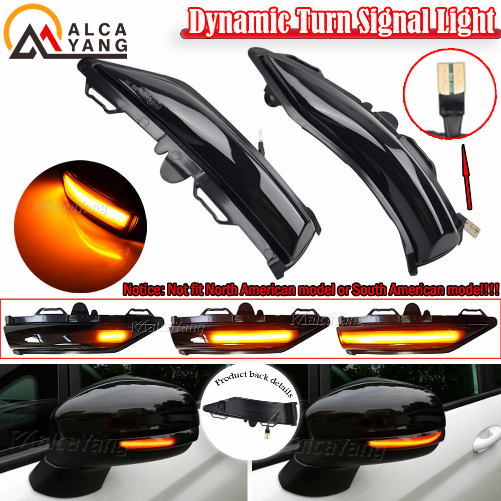 フラッシャー LED ターンシグナルライトフォードフィエスタ ST ライン MK8 サイドウイングバックミラーダイナミックインジケータリピータウインカー 2018 2019