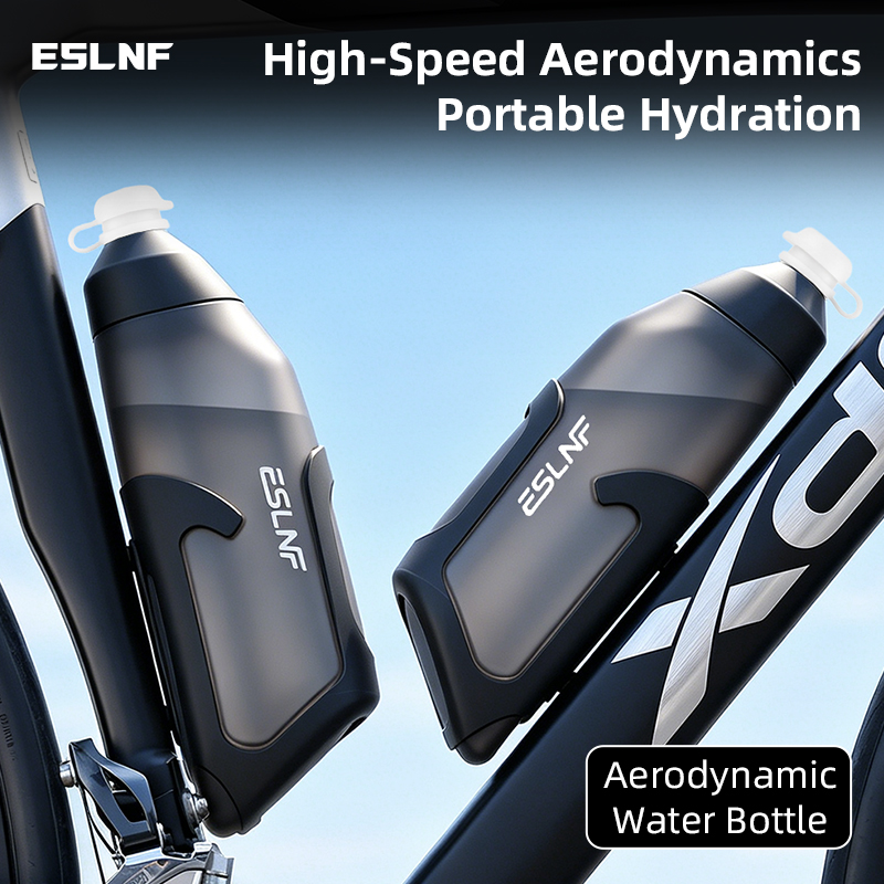 ESLNF 空力ウォーターボトルセット 680 ミリリットル大容量食品グレード PP5 ボトル超軽量カーボンボトルケージバイクアクセサリー