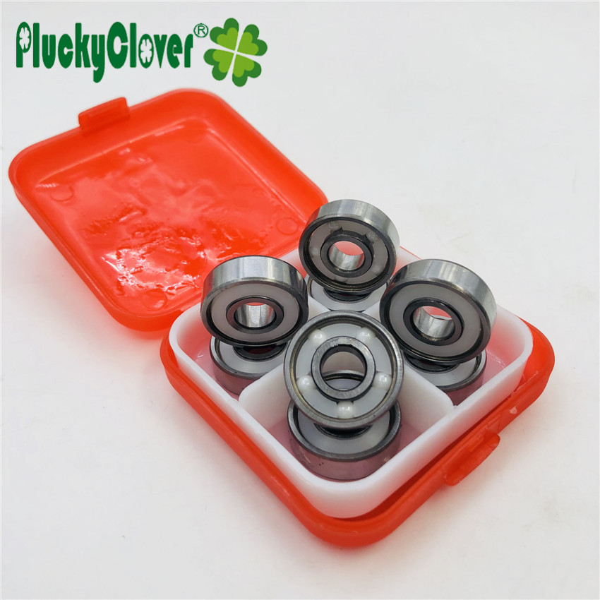 8pcs or 10 pcs Ceramic 5 Balls 627 Bearing 7x7x22mm Upgraded Ceramic Quad Skates Ball Bearing Artistic roller quad hockey skate