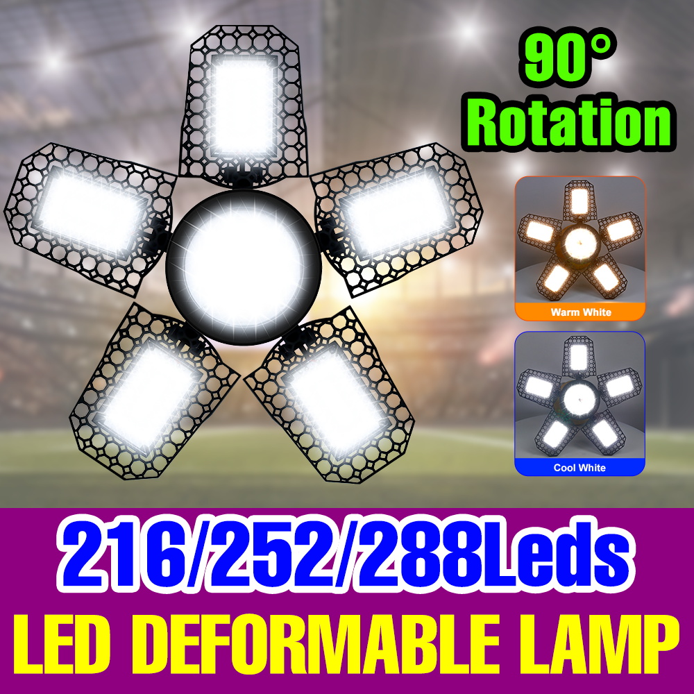 E27/E26 LED ガレージライト 220V スポットライト 110V 投光器 200W 250W 300W 産業倉庫駐車場照明電球ハイベイランプ
