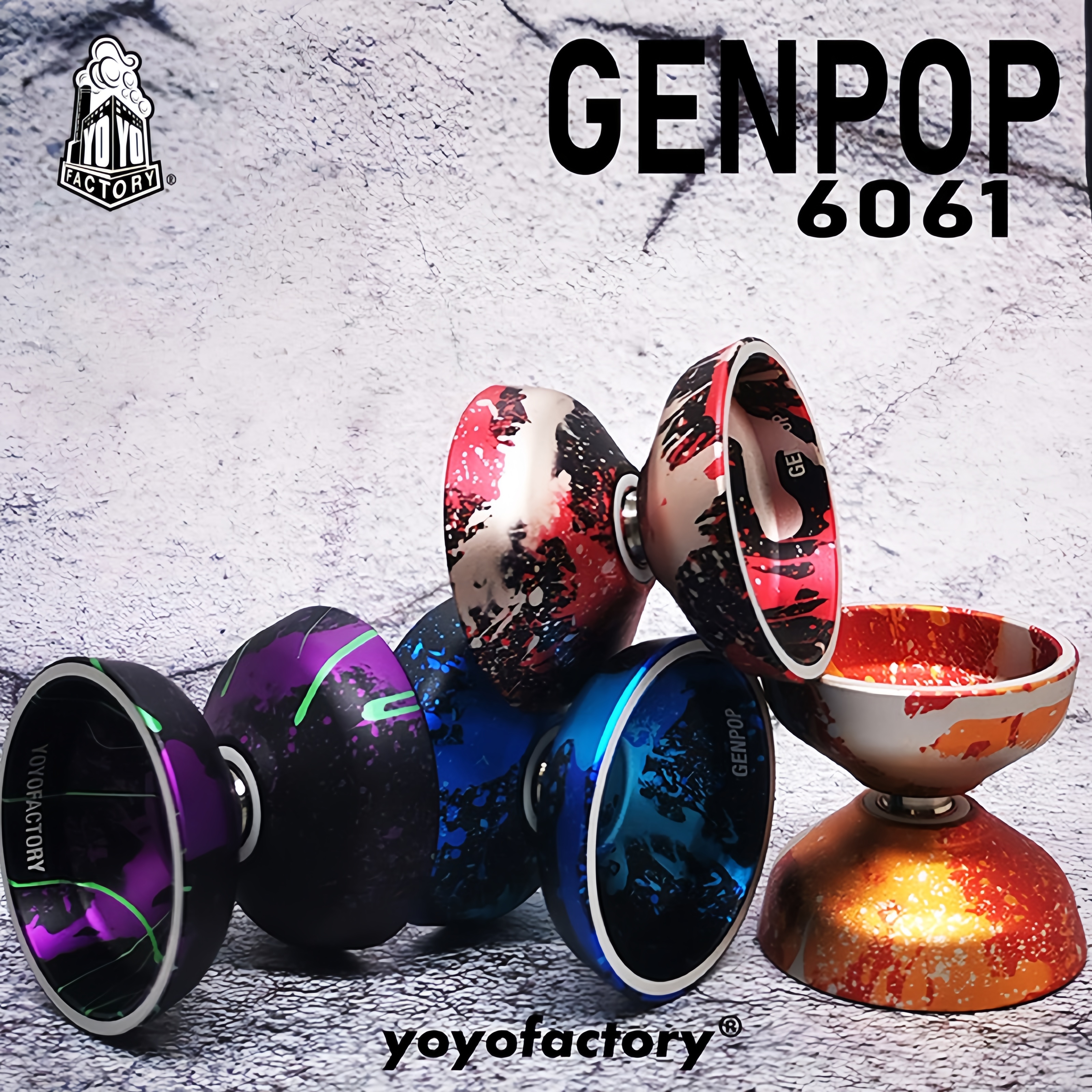 Yoyofactory GENPOP 6061 モノメタルプロフェッショナルヨーヨー