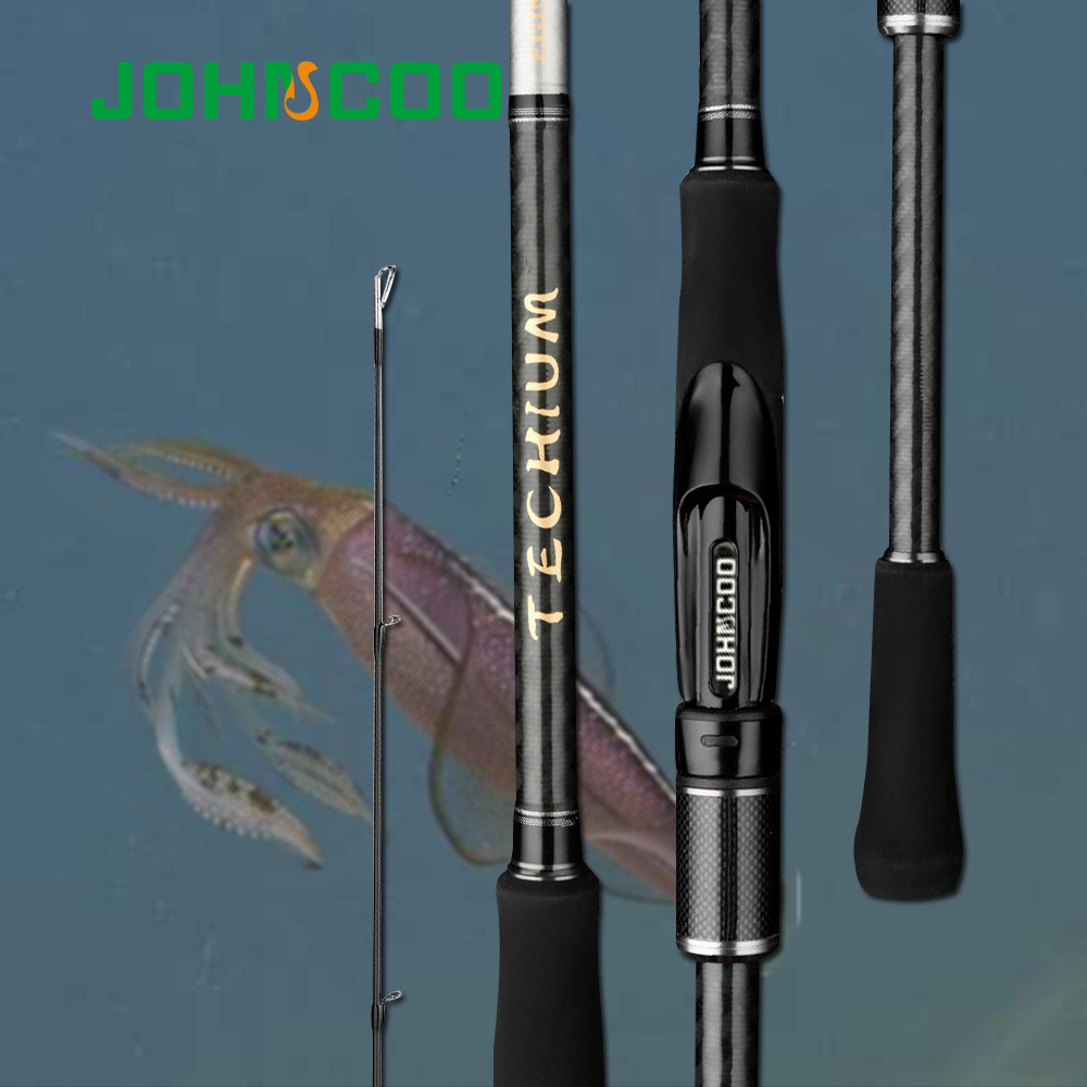 JOHNCOO ハイカーボンエギロッドイカルアーロッドスピニングロッド 832M/832ML Pe 0.4-1.0 イカサイズ