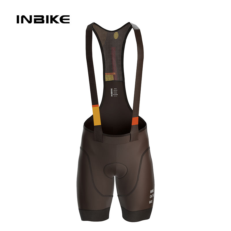 INBIKE メンズサイクリングストラップショーツ MTB 2025 夏新吸汗通気性プロフェッショナルロードバイクマウンテンバイク服