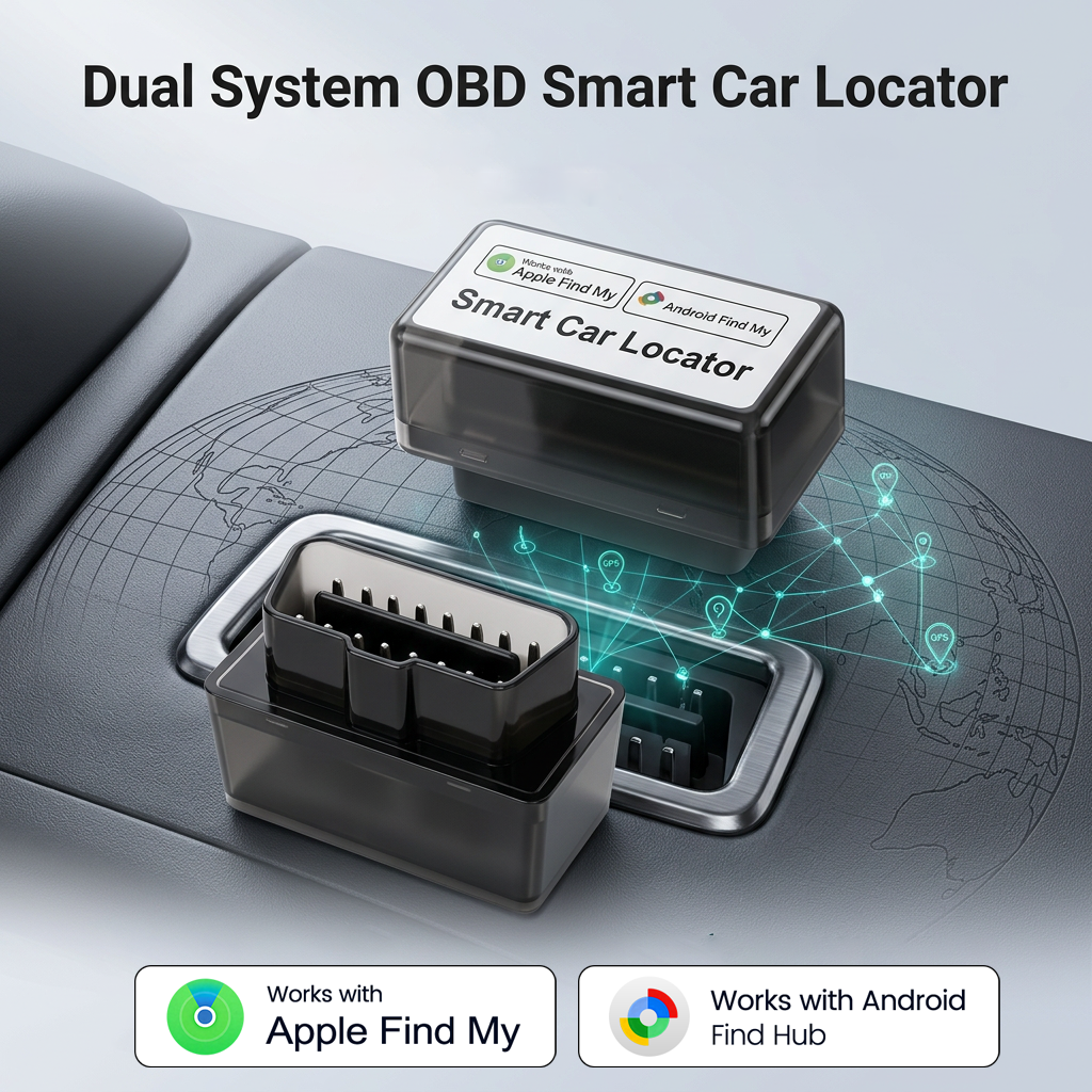 OBD スマートカーロケータータグ 紛失防止 OBD II カーファインダー 車両 GPS モニタリングト​​ラッカー Apple Find My と連携