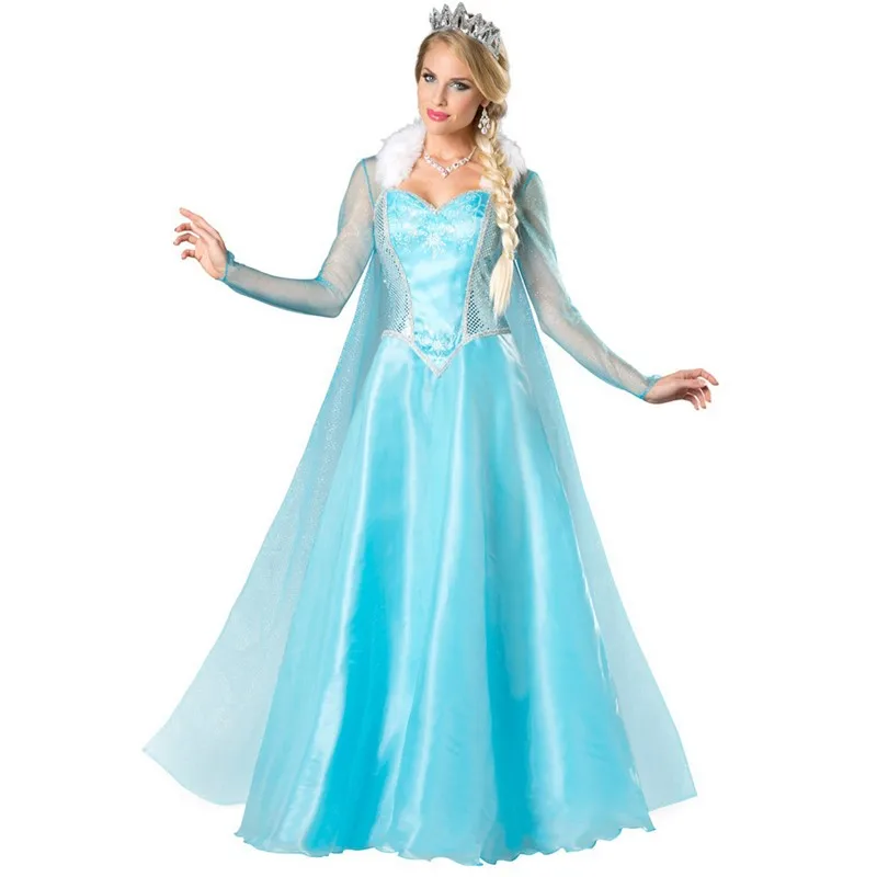 ハロウィン Purim カーニバルパーティーエルサアンナプリンセスコスチュームクリスマスエルフ冷凍女王コスプレファンシードレス