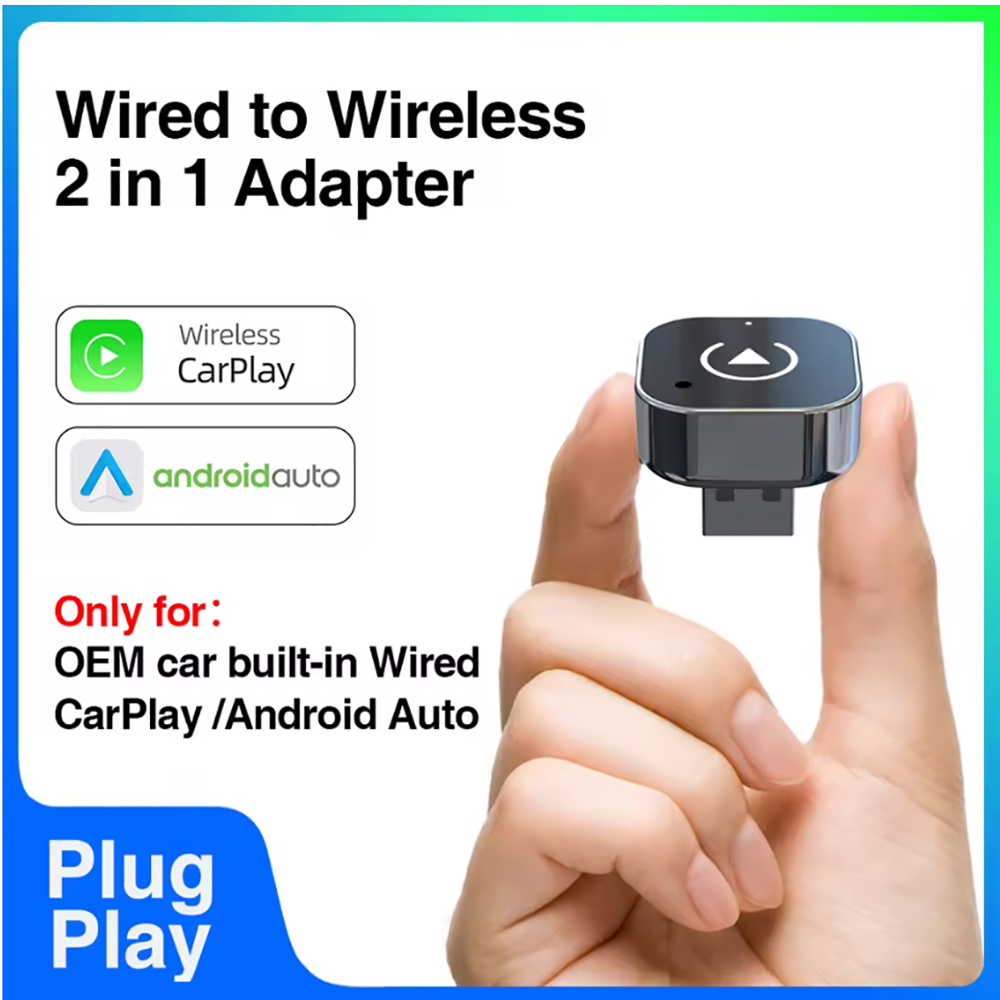2026 Type-C ポート最新ワイヤレス CarPlay アダプター USB CarPlay
