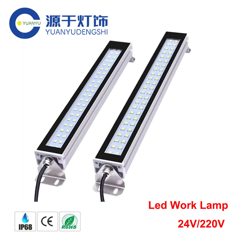 LED 工業用ランプ防水耐油防塵ワークショップ CNC ランプ 22-53 センチメートル 110v 220v 24v 36v LED 機械作業ツールライト