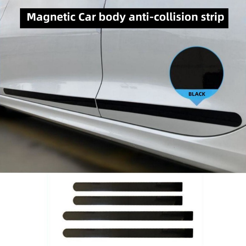 接着剤不使用/磁気車のドアの傷防止ストリップ黒、白のゴムボディサイドエッジガード装飾保護ステッカー